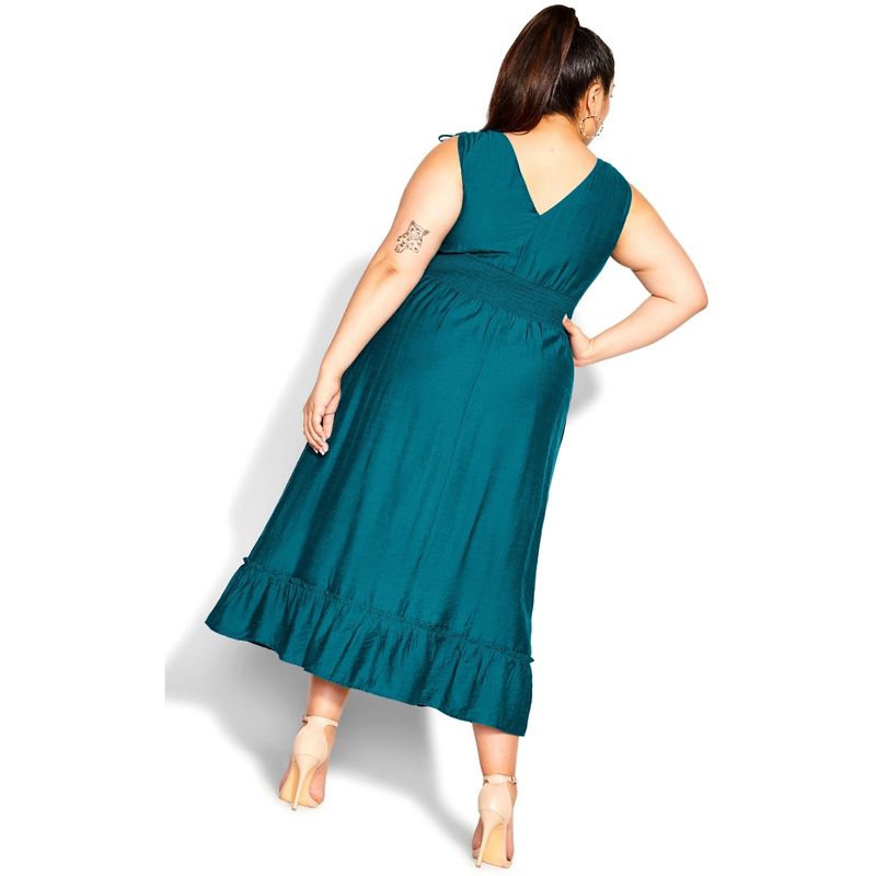 Women's Plus Size Avalina Maxi Dress - teal  | CITY CHIC, 2 of 4