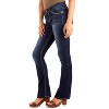 WallFlower Women's Legendary Bootcut Mid-Rise Insta Stretch Juniors Jeans (Standard and Plus) - 3 of 4