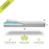 Modera Organic Cotton Dual-Sided Mini Crib Baby Mattress 38x24x3 Premium Memory Foam 2-Stage CertiPUR Firm Support for Infant Cooling Gel for Toddler - 2 of 4