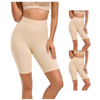 INSPIRE CHIC 3 Pcs Women's Butt Lifter Thigh Slimmers High Elasticity Control Waist Panties