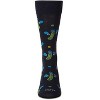 Memoi Men's PickleBall Bamboo Crew Socks Navy 10-13 - 2 of 4