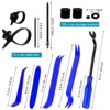 Itopfox 1365Pcs Universal Car Push Retainer Clips Kit, Plastic Fasteners for Fender Rivet Nylon Auto Push Pin Set for Toyota GM Ford Honda Acura Blue - 3 of 4