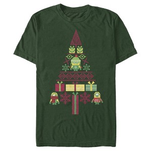 Men's Despicable Me Ugly Christmas Minons Tree 2D T-Shirt - 1 of 4