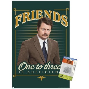 Trends International Parks and Recreation - Ron Swanson Friends Unframed Wall Poster Prints - 1 of 4
