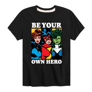 Boys' - Marvel - Be Your Own Hero Short Sleeve Graphic T-Shirt - 1 of 4