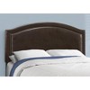 Monarch Specialties Bed, Queen Size, Bedroom, Upholstered, Brown Leather Look, Transitional - 3 of 4