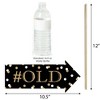 Big Dot of Happiness Funny Adult 30th Birthday - Gold - Birthday Party Photo Booth Props Kit - 10 Piece - 3 of 4