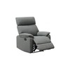 Burlap Fabric Manual Recliner Chair with Cushion Back, Pillow Top Arms, and Padded Headrest - 2 of 4