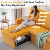 Buenhomino Modern Comfortable Corduroy Upholstered Convertible Sofabed with Pull Out Sleep Couch Bed and Hidden Storage for Compact Space Living Room - 4 of 4