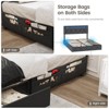 Upholstered Platform Bed Frame with Storage Drawers, Charging Station & LED Lights, Grey - 4 of 4