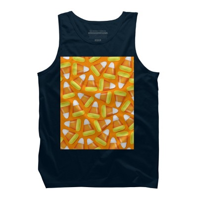 Men's Design By Humans Halloween Candy Corn By NewburyBoutique Tank Top