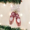 Old World Christmas Blown Glass Ornament for Christmas Tree, Ballet Slippers - 2 of 2