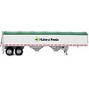 Covered Grain Trailer White with Green Tarp "Nutrena Feeds" 1/87 (HO) Scale Plastic Model Car by HO Logistics - 2 of 4