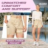 Ultra Performance Gym Shorts Women Pack of 2, Nylon Compression Workout Shorts Women with Liner - 2 of 4