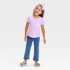 Toddler Girls' Solid Short Sleeve T-Shirt - Cat & Jack™ - 3 of 3