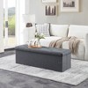 AZL1 Life Concept Ottomans and Benches 47 In Foot Rest, End of Bed Bench, Storage Chest for Living Room, Bedroom, Entryway, Gray, 47.24"*14.96"*14.96" - 2 of 4