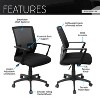 Racxily Techni Mobili Ergonomic Mesh Office Chair with Adjustable Height & Tilt ¨C Economical Desk Chair with Lumbar Support, Swivel Base & Armrests - 4 of 4