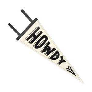 Fabric Wall Pennant Howdy - Bullseye's Playground™ - 1 of 4