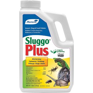 Monterey Sluggo Plus Insect Slug & Snail Killer Bait Organic Wildlife and Pet Safe Slug Killer - 1 of 1