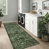 Vintage Area Rug Washable Floral Print Indoor Carpet with Non-Slip Backing - 4 of 4