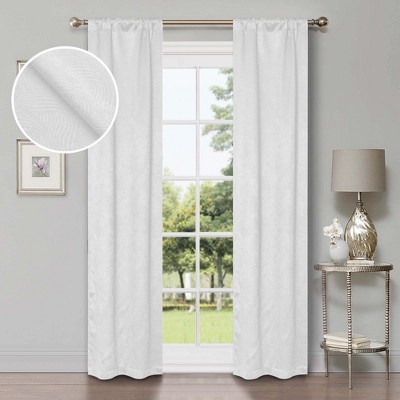Modern Geometric Waves Room Darkening Semi-Blackout Curtains, Set of 2 by Blue Nile Mills