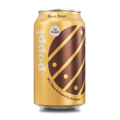 Poppi Root Beer Prebiotic Beverage - 12 fl oz Can