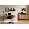 South Shore 31" 2 Door Finneas Credenza with Drawers Nordik Oak: Laminate Surface, Particle Board Frame, 1 Shelf - 2 of 4