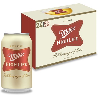 Miller High Life Beer - 24pk/12 fl oz Cans