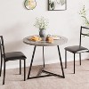 Dining Table Set for 2 with Upholstered Chairs, Kitchen Table and Chairs for 2, 3 Piece Dining Room Table Set - 3 of 4