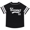 Ladies Peanuts Snoopy Baseball Jersey - Peanuts Snoopy Charlie Brown, Woodstock, Linus Mesh Button Down Baseball Jersey - image 2 of 4