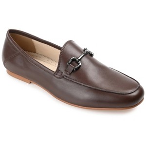 Journee Signature Women's Genuine Leather Giia Flats - 1 of 4