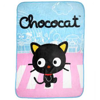 Sanrio Hello Kitty And Friends Chococat Character Soft Fleece Plush Throw Blanket Multicoloured