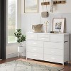 Whizmax 10-Drawer Multifunctional TV Stand & Dresser with Metal Frame | Space-Saving Bedroom Storage Organizer for Clothes & Media - 2 of 4