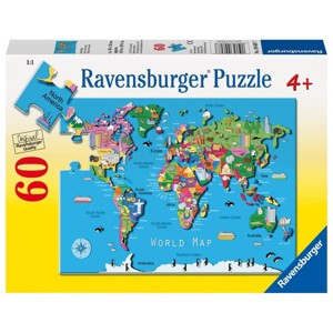 Ravensburger World Map Jigsaw Puzzle - 60pc - 1 of 2