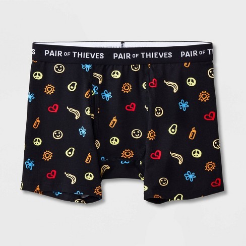 Pair of Thieves Men's Super Fit Boxer Briefs - Black XL