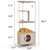 JUJABU Corner Cat Tower Cat Tree with Scratching Post - 2 of 4