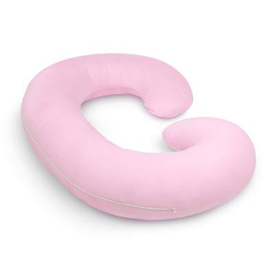 PharMeDoc Pregnancy Pillows C-Shape Full Body Maternity Pillow, Jersey Cover