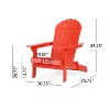 GDFStudio Cartagena Outdoor Acacia Wood Adirondack Chair - 3 of 4