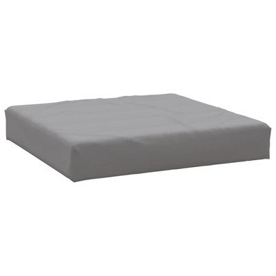 vidaXL Outdoor Cushion, Pallet Cushion in Gray, Lightweight Pillow with Foam Fiber Fillings, Durable Oxford Fabric Material