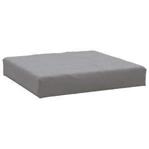 vidaXL Outdoor Cushion, Pallet Cushion in Gray, Lightweight Pillow with Foam Fiber Fillings, Durable Oxford Fabric Material - 1 of 4