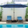 Tangkula 15FT Double-Sided Twin Patio Umbrella Extra-Large Market Umbrella for Outdoor - image 2 of 4