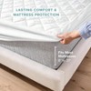 Twin XL Quilted Mattress Pad - Soft, Washable, Fitted Cover - Up To 15 Deep - 4 of 4