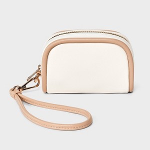 Zipper Wallet Wristlet - A New Day™ Cream : Target