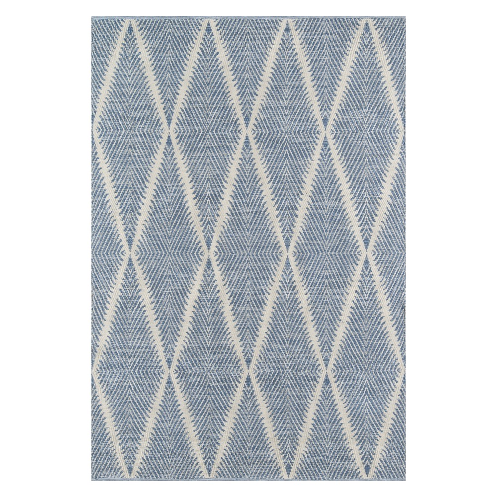 Photos - Area Rug Momeni 3'6"x5'6" Geometric Accent Rug Denim - Erin Gates By 