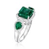 Ross-Simons 2.50 ct. t.w. Emerald Ring in Sterling Silver - 3 of 4