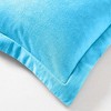 Flannel Cotton Modern Solid Fuzzy Duvet Cover Set With Pillow Shams by Blue Nile Mills - 3 of 4