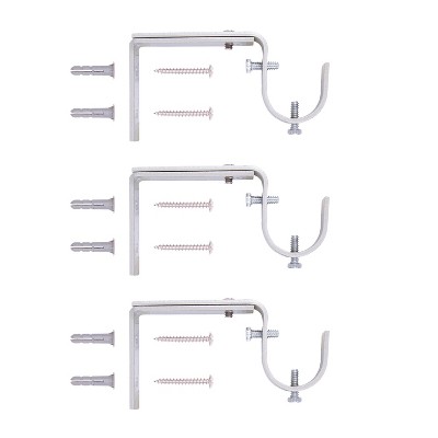 Astrid Brushed Nickel Adjustable Steel Curtain Rod 36-66"