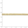 Black Bow Jewelry 4.3mm, 10k Yellow Gold Hollow Curb Link Chain Bracelet - 4 of 4