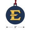 ETSU Primary Logo Aluminum Holiday Christmas Tree Ornament - 3 of 4