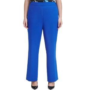 Calvin Klein Womens Solid Casual Trouser Pants - 1 of 1